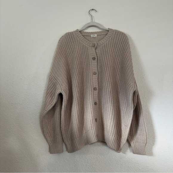 NWOT The simple folk THE CHUNKY KNIT CARDIGAN - Picture 2 of 10